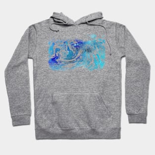 Fish In The Sea In Blue Hoodie